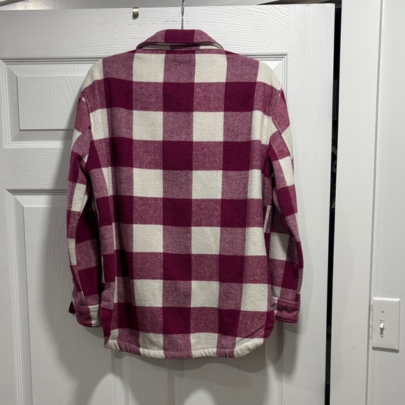 Plaid Button-Up Shacket - Picture 3 of 3